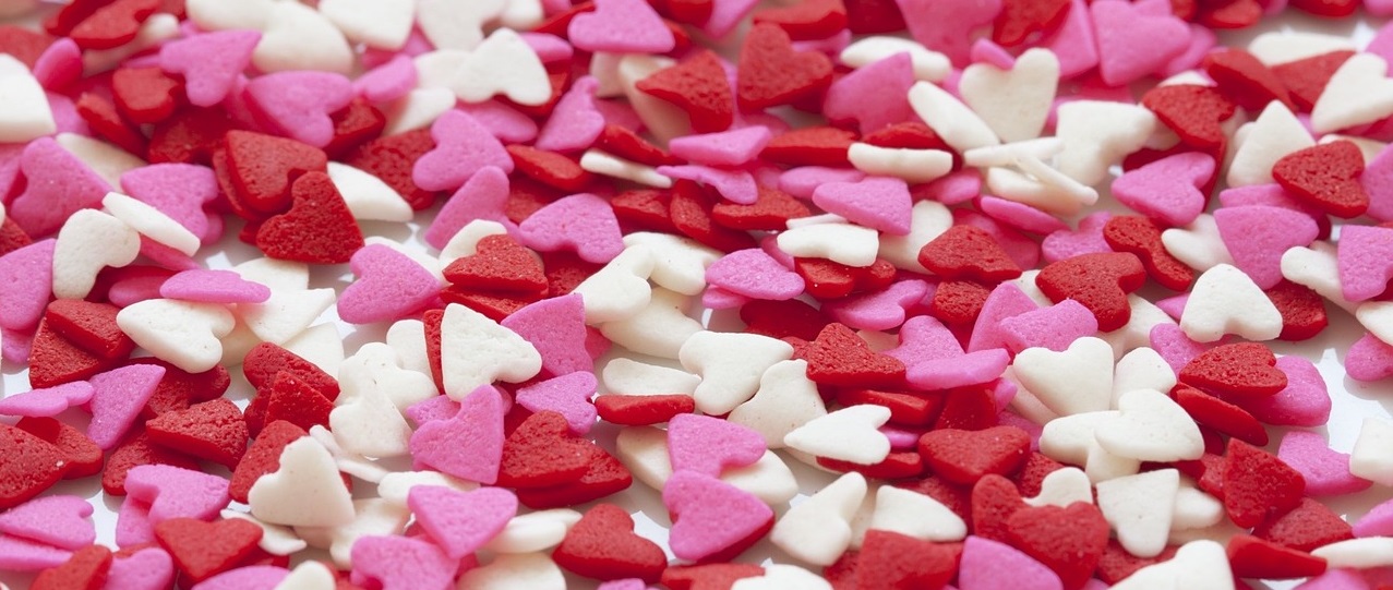 a picture of mini hearts