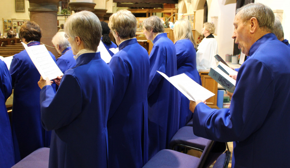 Photo of the All Saints' Cheadle Hulme choir at Sung Evensong